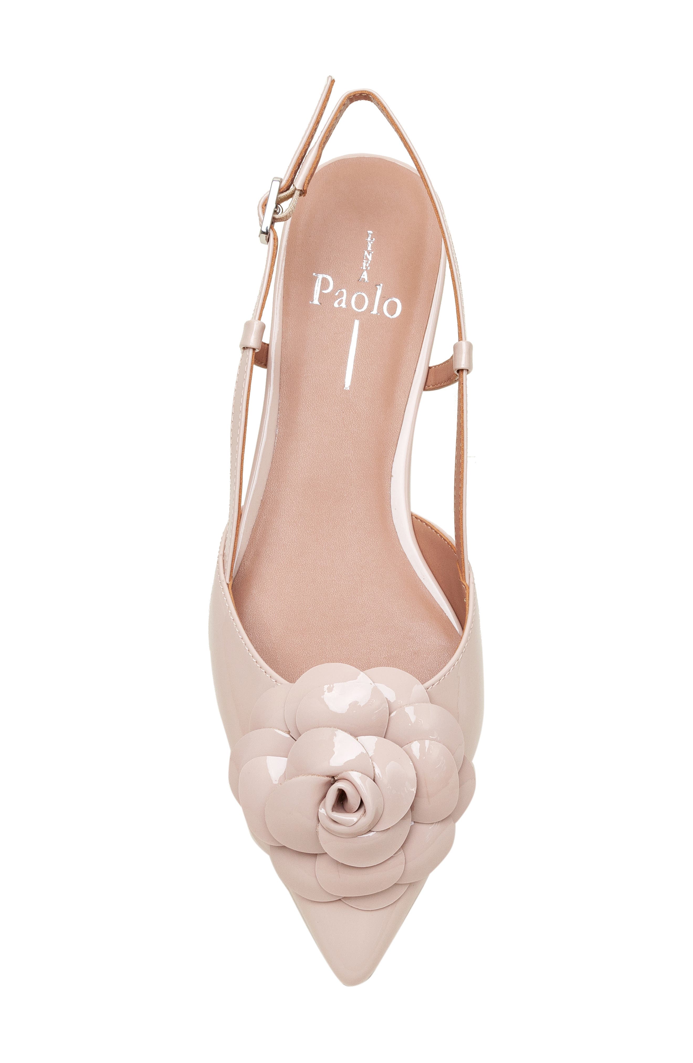 Cammy Slingback Pointed Toe Flat, Alternate, color, BEIGE