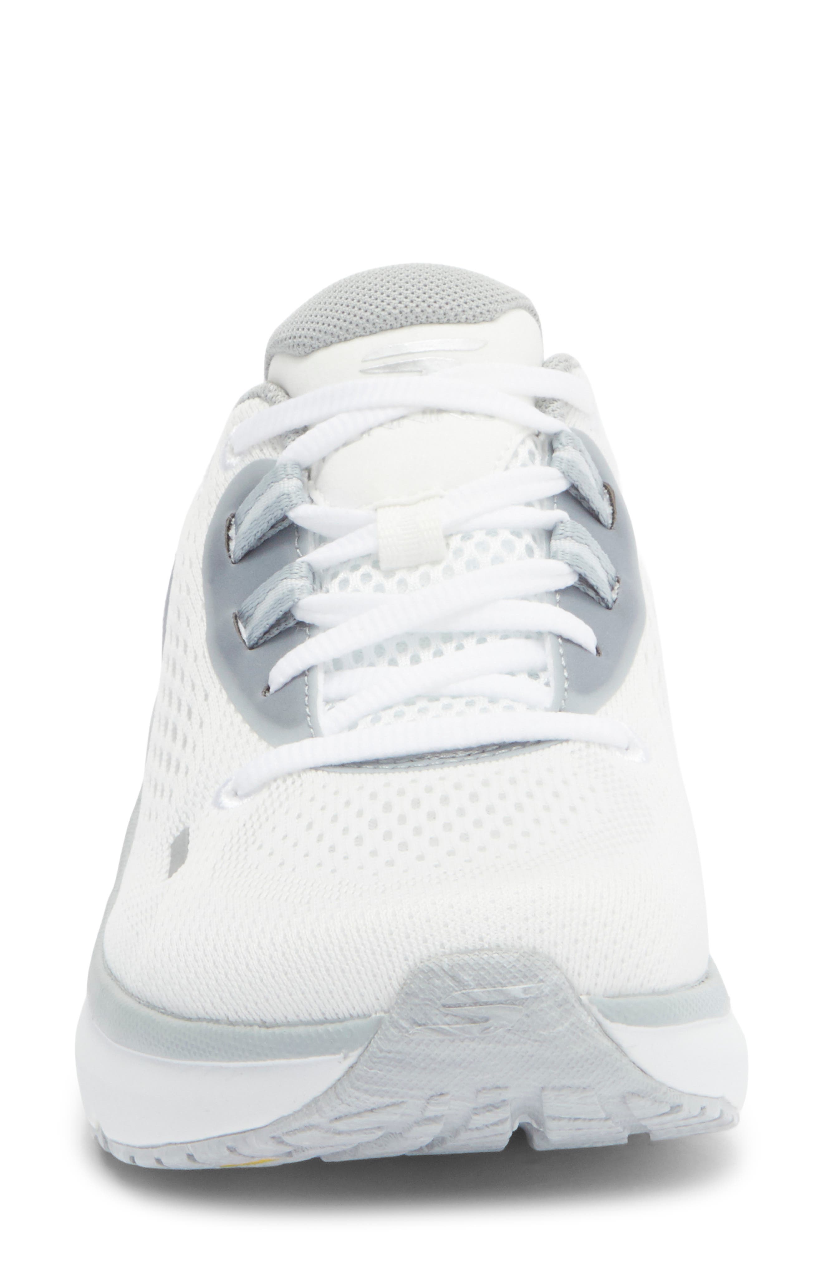 SKECHERS Go Run Pure 4 Arch Fit Running Shoe, Alternate, color, White/ Gray