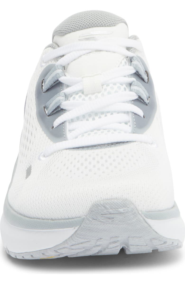 SKECHERS Go Run Pure 4 Arch Fit Running Shoe, Alternate, color, White/ Gray