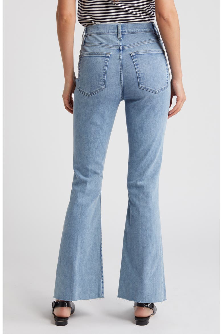 Le Easy Flare Raw Hem Jeans, Alternate, color, BABITZ