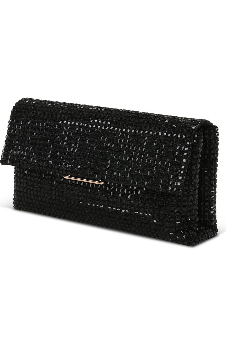 Jewel Badgley Mischka Jayden Crystal Envelope, Alternate, color, Black