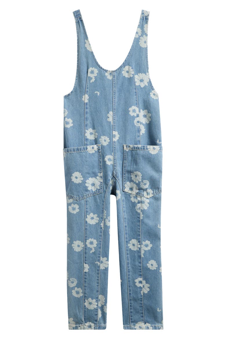 Kids' Flower Jumpsuit, Main, color, BLUE