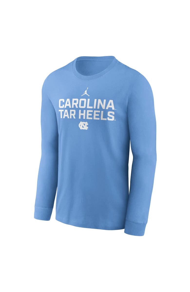 Jordan Brand Men's Jordan Brand Carolina Blue North Carolina Tar Heels 2025 Sideline Performance Long Sleeve T-Shirt, Alternate, color, 