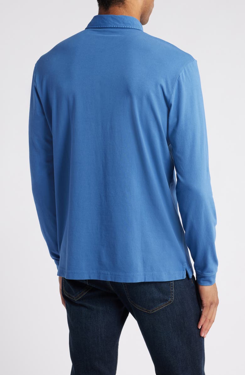 Peter Millar Lava Wash Long Sleeve Pima Cotton Polo, Alternate, color,