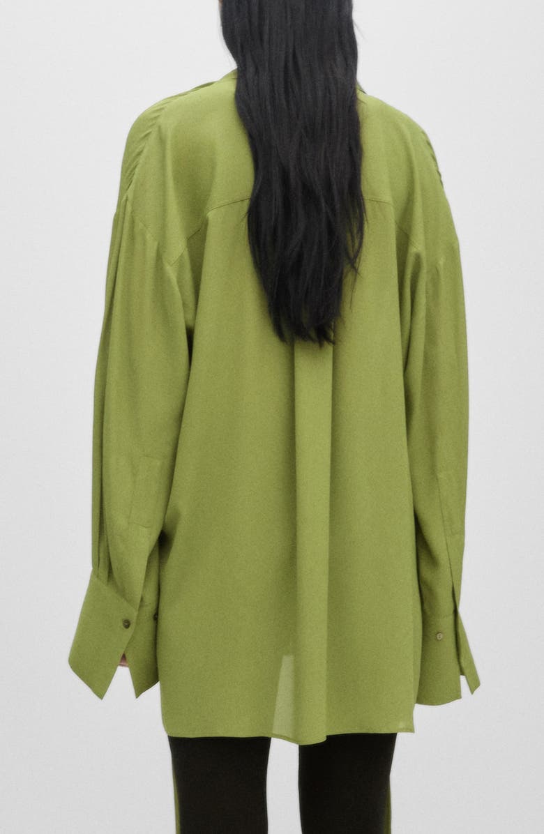 MANGO Tie Neck Chiffon Top, Alternate, color, 