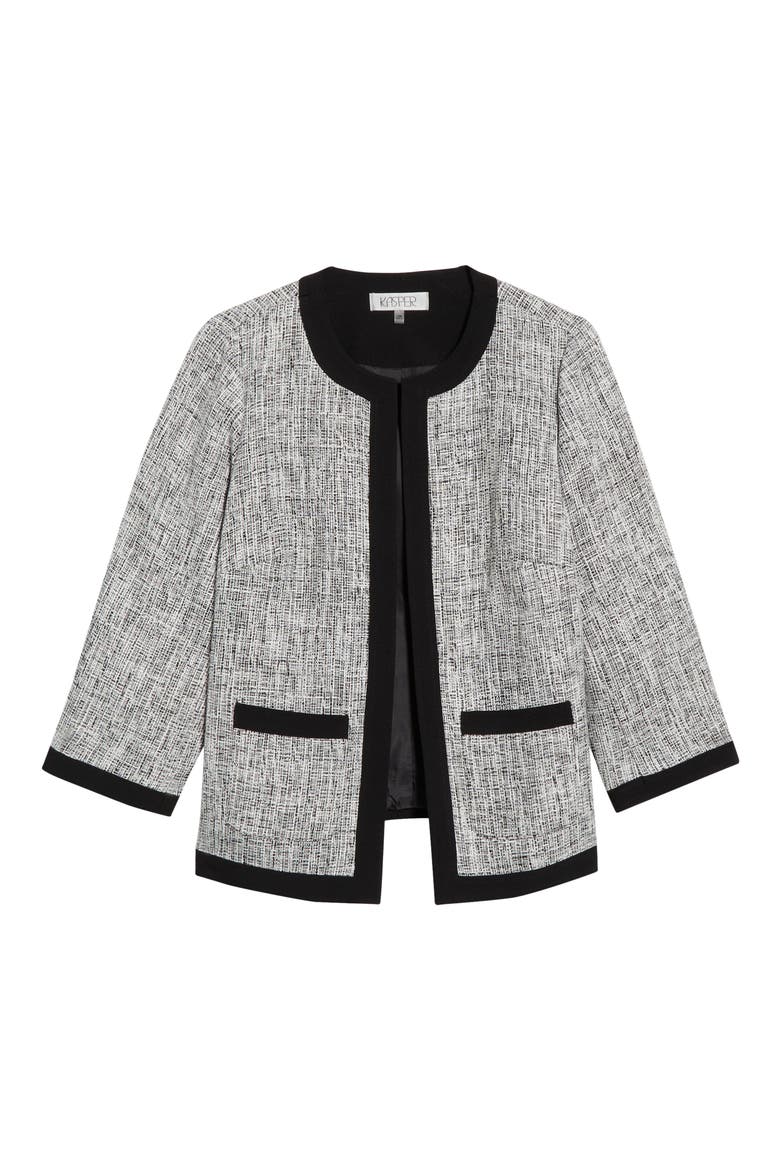 Framed Patch Pocket Jacket, Alternate, color, BLACK MULTI