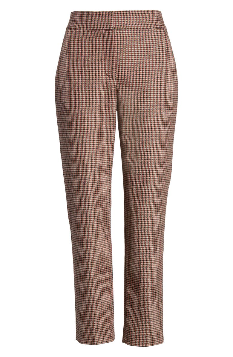 Veronica Beard Gemini Check Crop Pants, Alternate, color, 