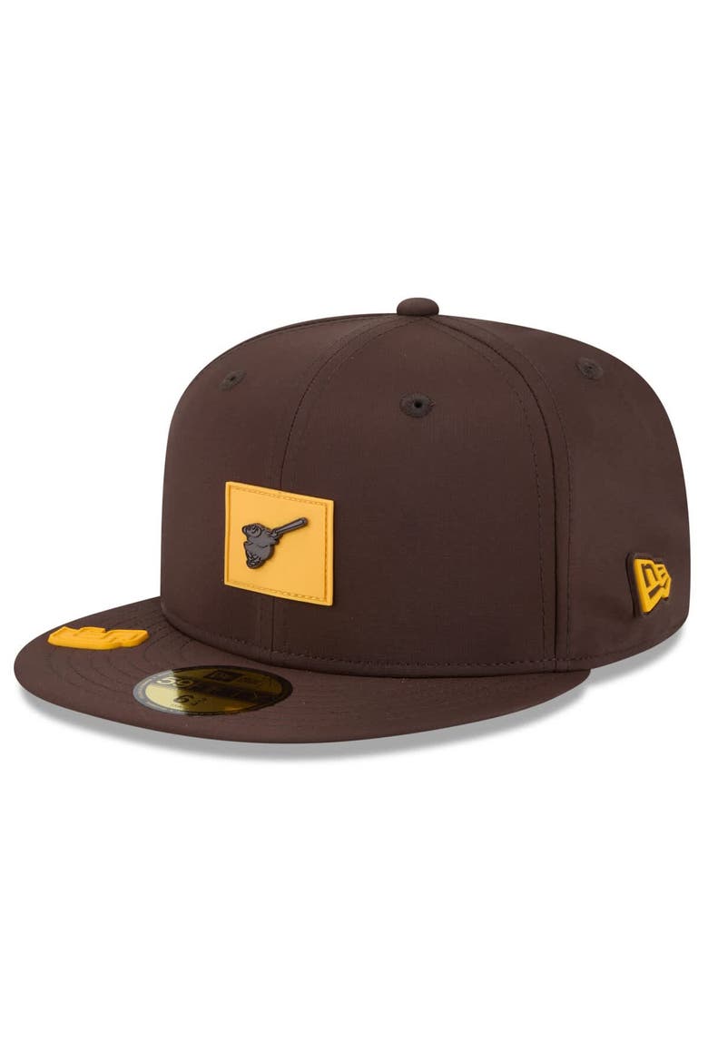 Men's New Era  Brown San Diego Padres 2026 Clubhouse Alternate 59FIFTY Fitted Hat, Main, color, Brown