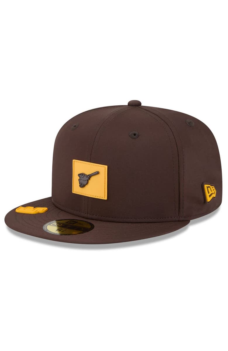 New Era Men's New Era  Brown San Diego Padres 2026 Clubhouse Alternate 59FIFTY Fitted Hat, Main, color, Brown