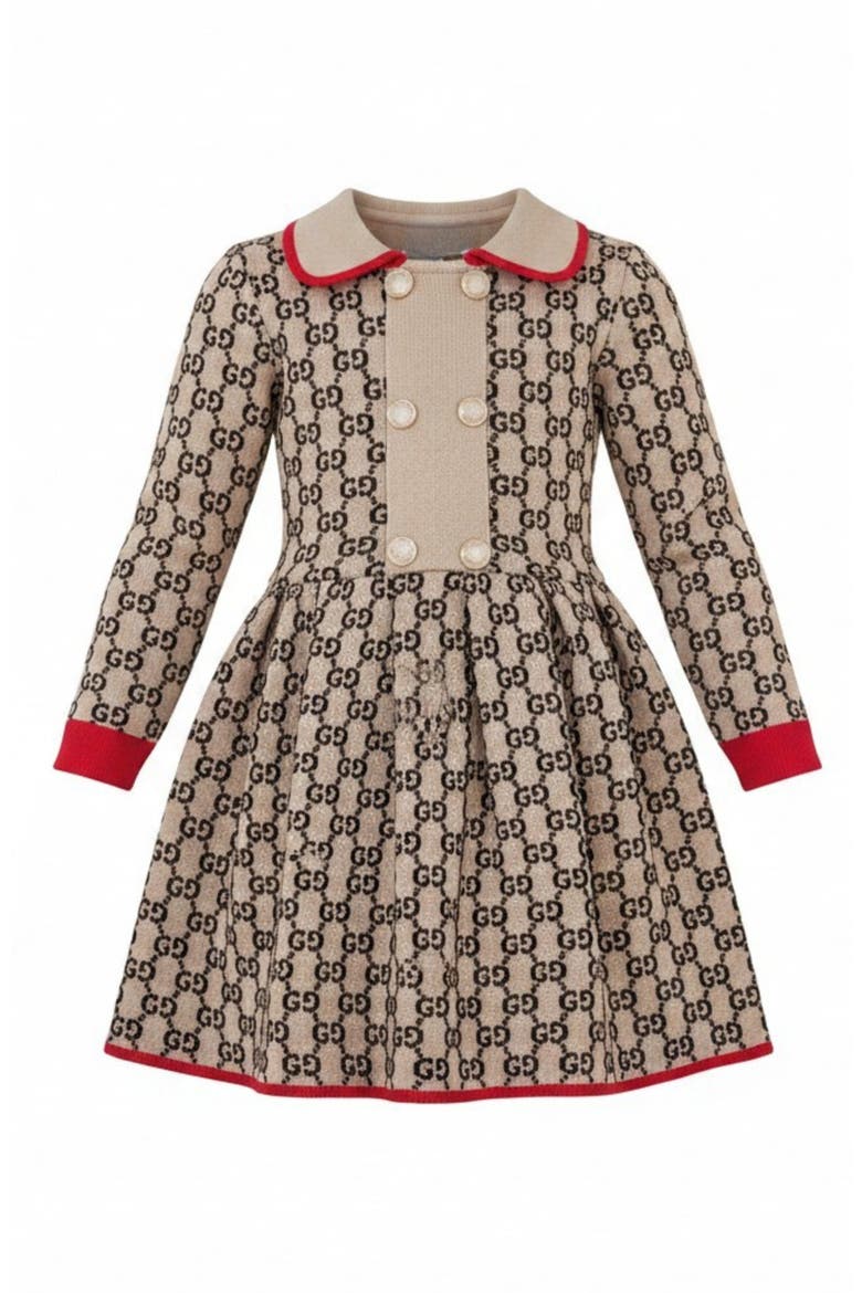 Fall Cute Festive Sweater Dress, Main, color, Beige