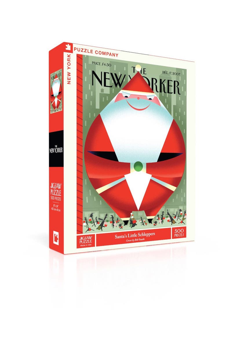 NEW YORK PUZZLE COMPANY Santa's Little Schleppers 500 Piece Puzzle, Alternate, color,