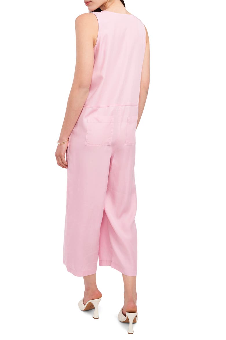 Sleeveless Crop Jumpsuit, Alternate, color, DUSTY BLOSSOM