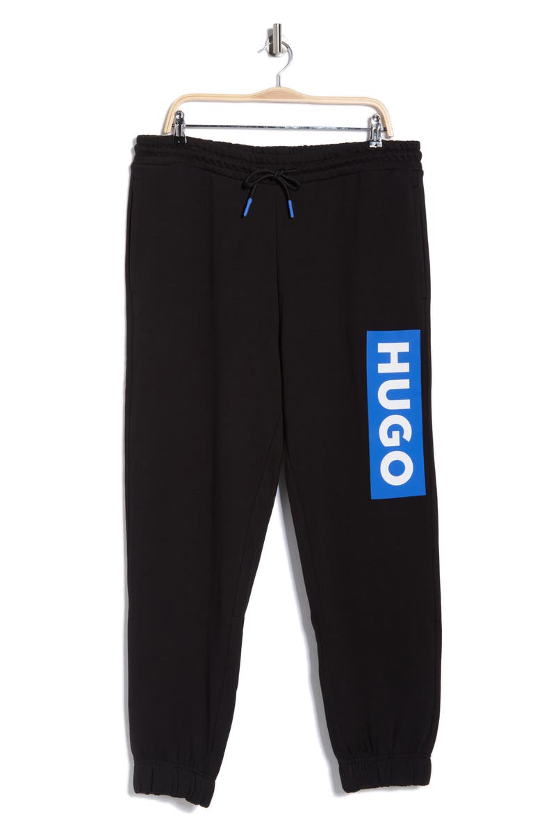 HUGO Nuram Cotton Sweatpants, Main, color, Black