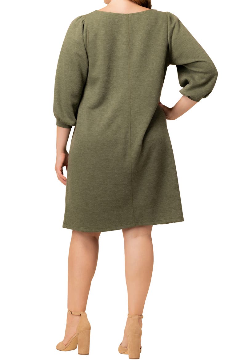 Madison Long Sleeve Sweater Dress, Alternate, color, FOREST GREEN