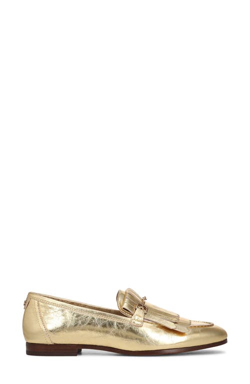 Sam Edelman Liz Kiltie Loafer In Gold
