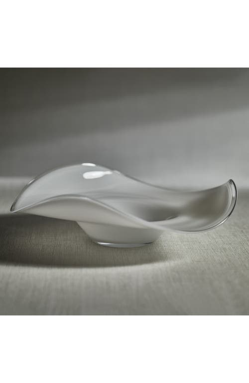 Zodax Shoal Opal Glass Bowl In White