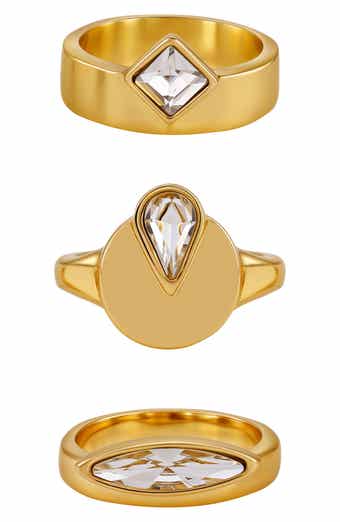 Vince Camuto Trio Assorted 3-Pack Ring Set