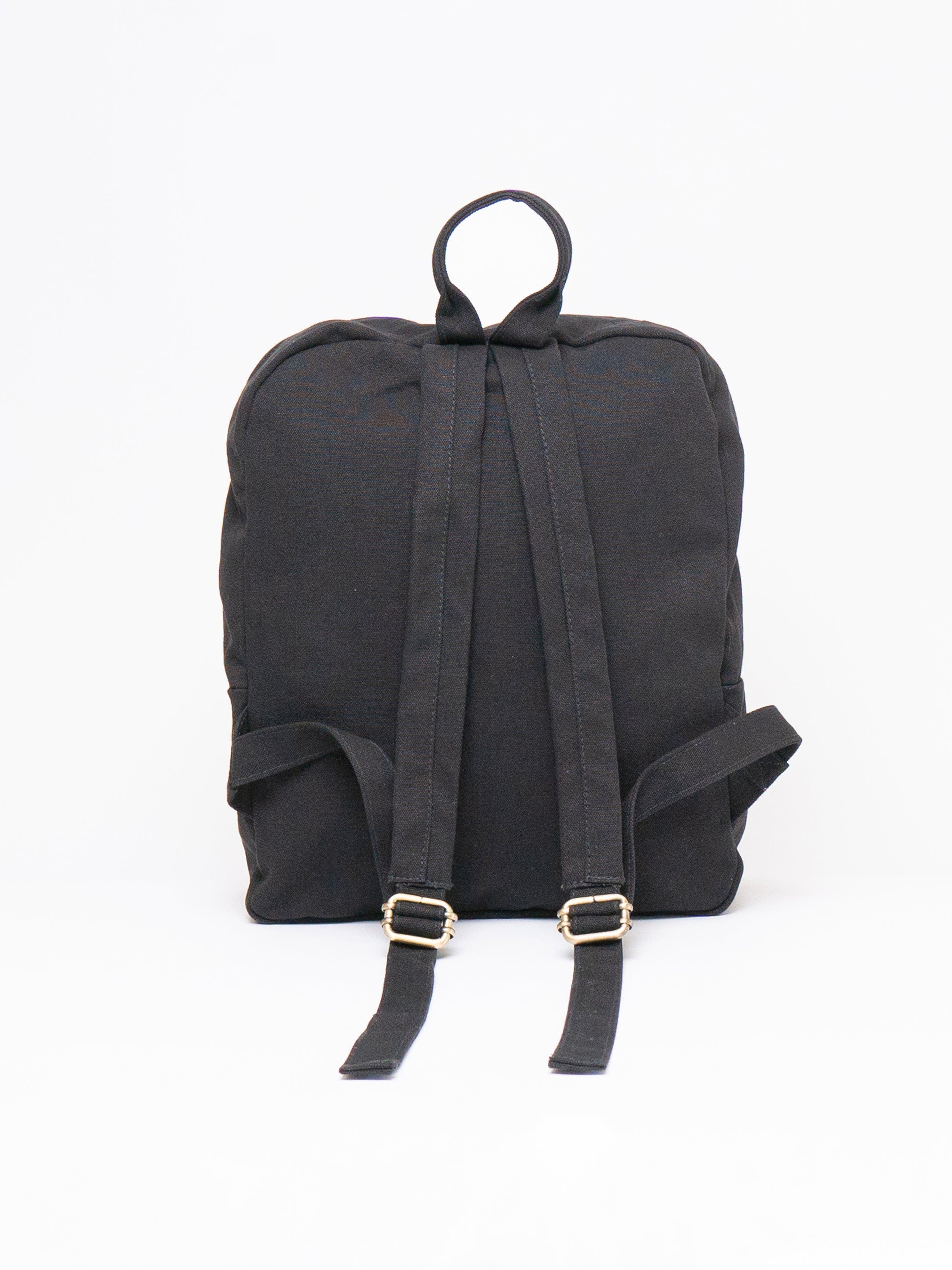 Terra Thread Organic Cotton Mini Backpack, Alternate, color, Ivory Black