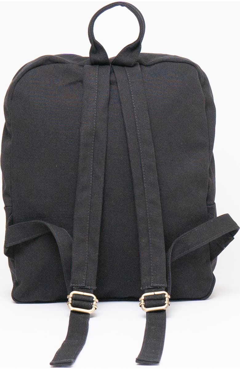 Terra Thread Organic Cotton Mini Backpack, Alternate, color, Ivory Black