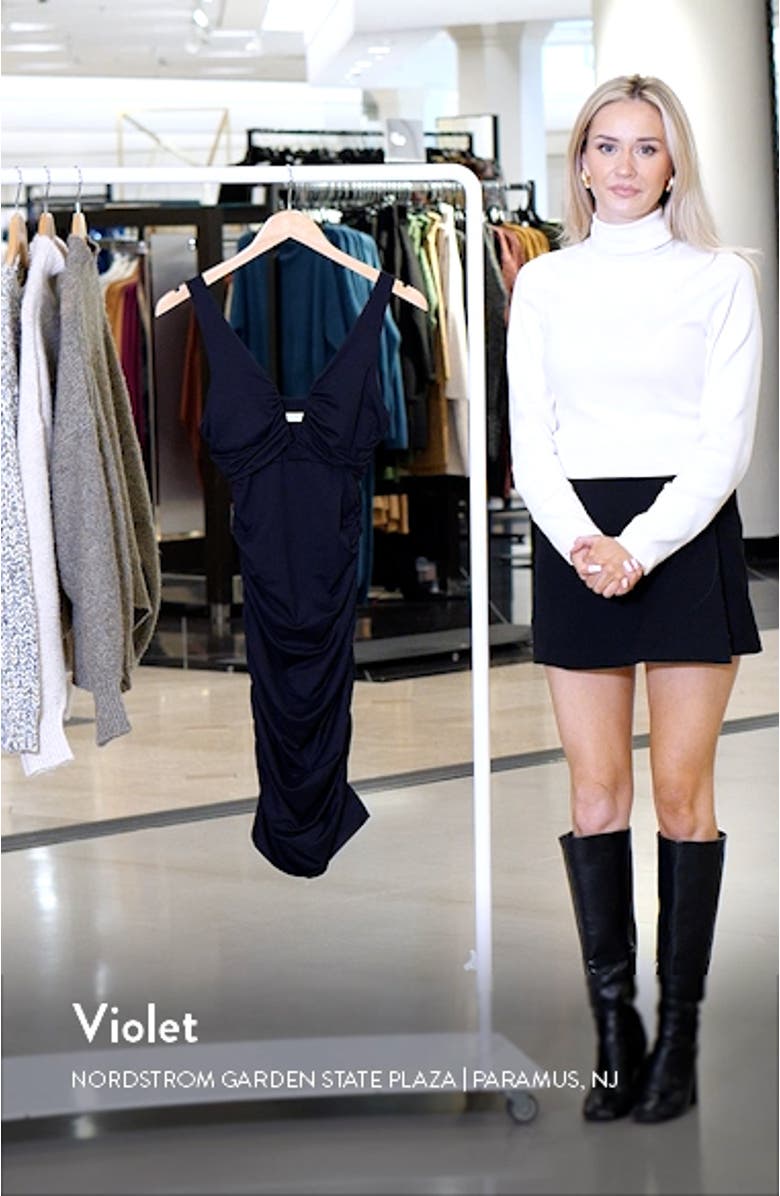 Stretch Jersey Body-Con Minidress, sales video thumbnail