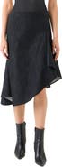 Akris Asymmetric Denim Skirt