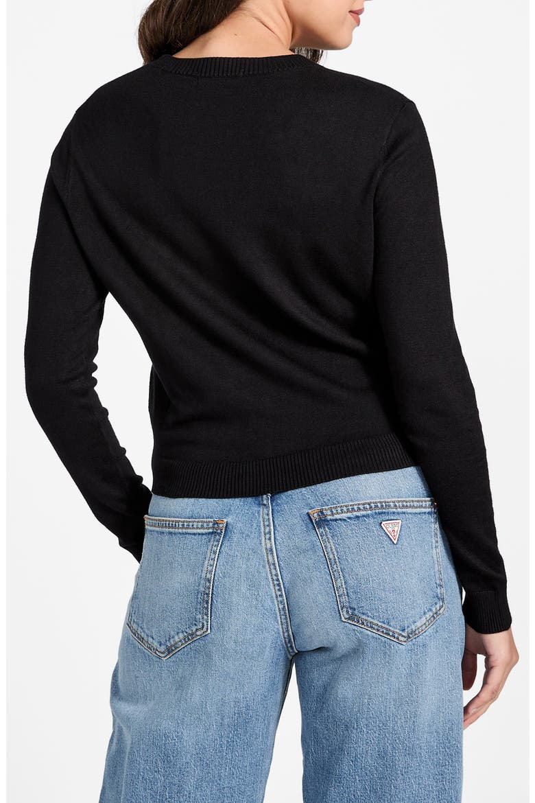 Norah Logo Sweater, Alternate, color, JET BLACK-BLACK