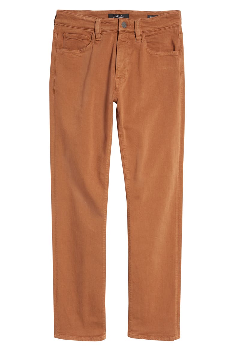 Courage Slim Straight Jeans, Alternate, color, TOFFEE COMFORT