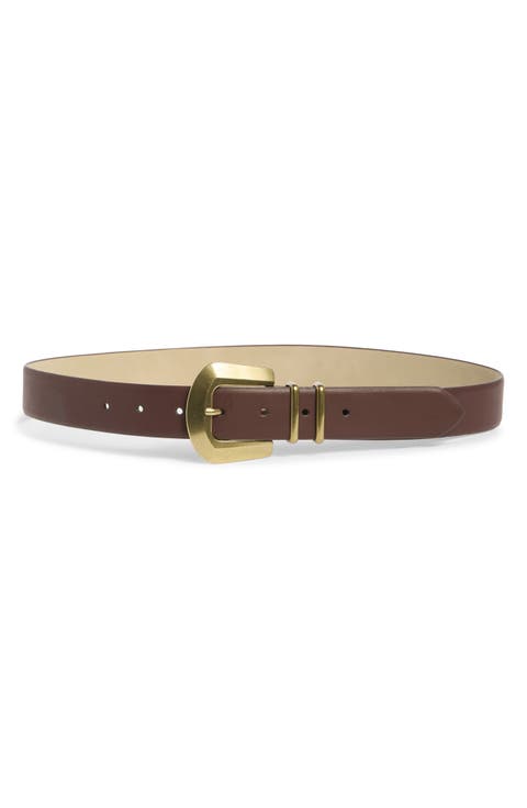 Classic Faceted Buckle Belt