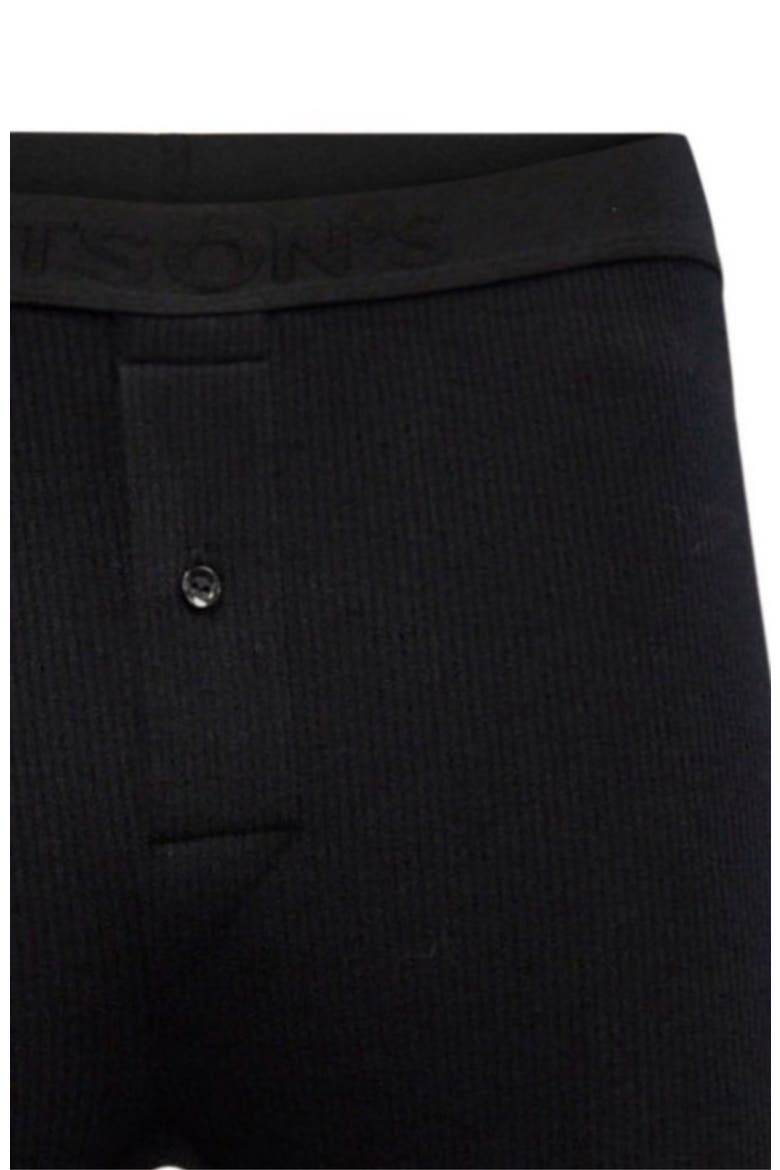 Men's Therma Rib Thermal Long John, Alternate, color, Black
