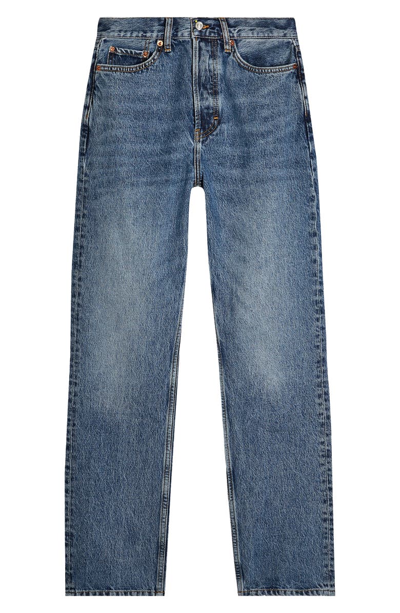 Topshop Straight Leg Dad Jeans, Alternate, color,