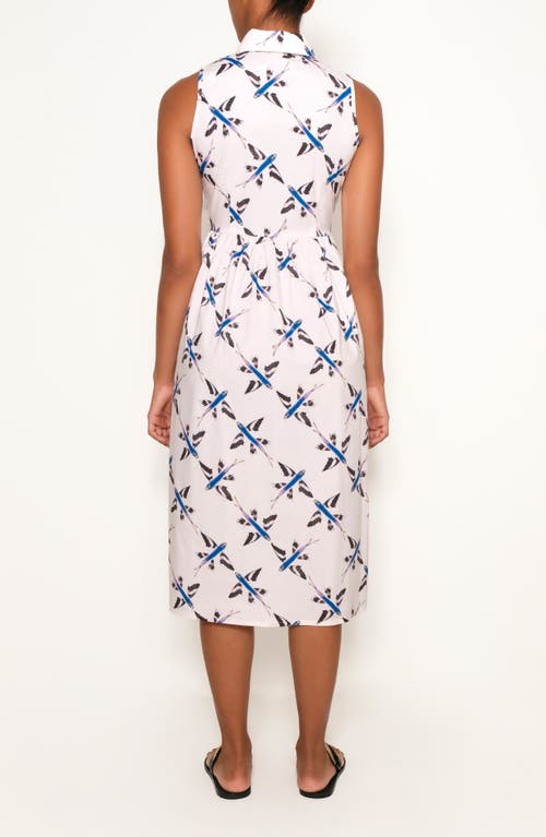 THE LULO PROJECT THE LULO PROJECT PIER SLEEVELESS MIDI SHIRTDRESS