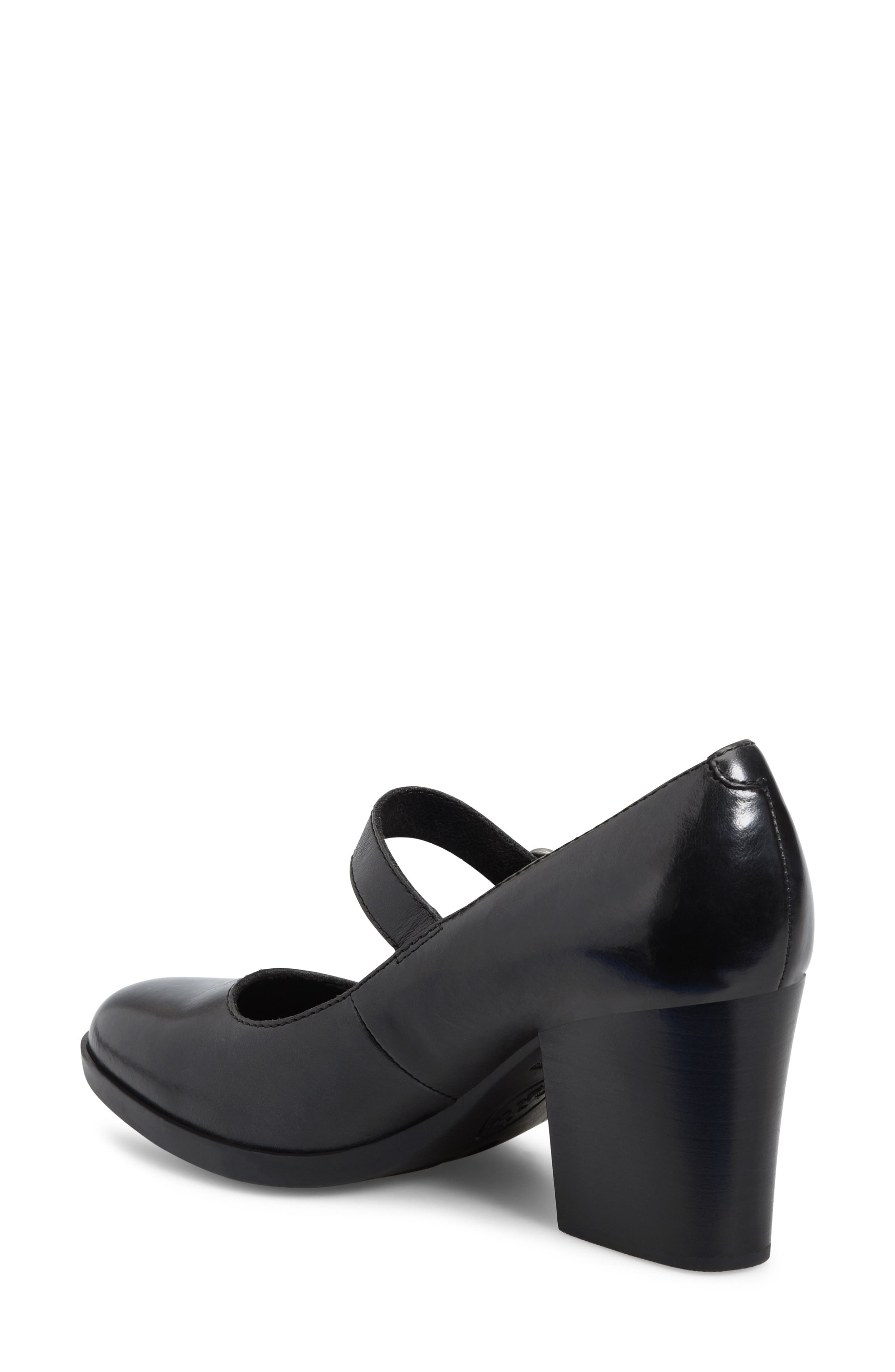 Børn Block Heel Mary Jane Pump, Alternate, color, Black