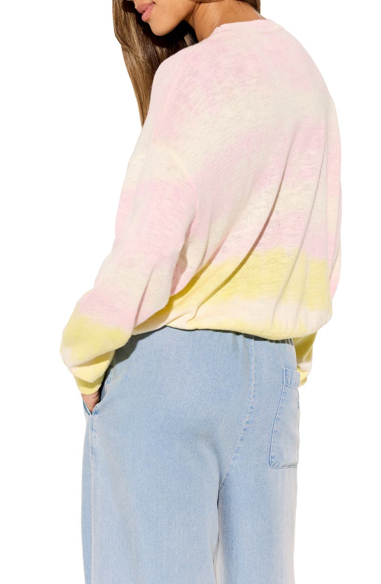 Spiritual Gangster Summer Soul Venice Cotton & Linen Sweater, Alternate, color, Pink Tie Dye