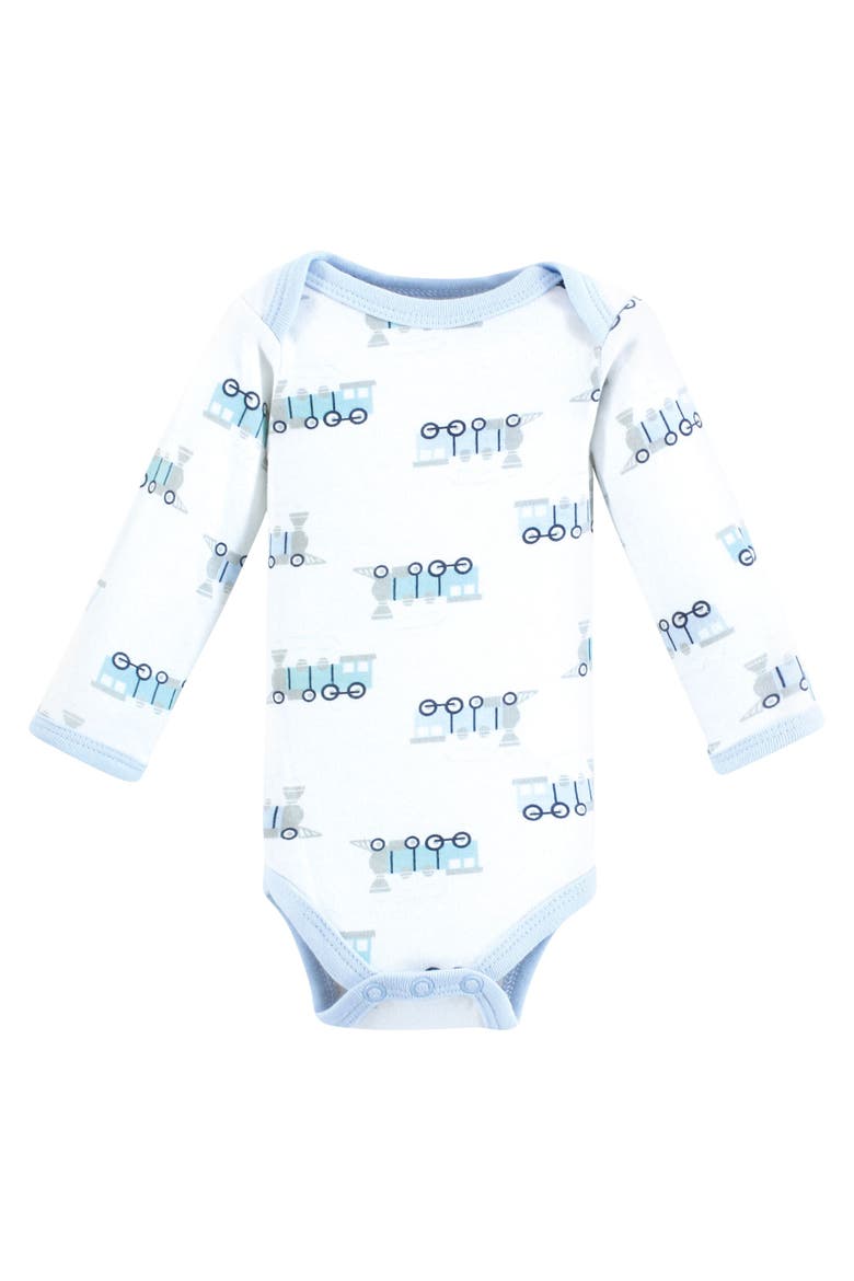Preemie Long Sleeve Bodysuits 3pk Baseball, Alternate, color, Train