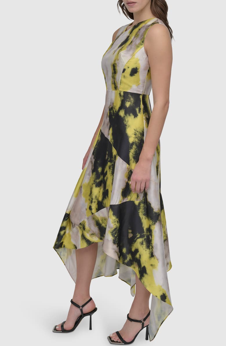 DKNY Scarf Twill Cocktail Dress, Alternate, color, 