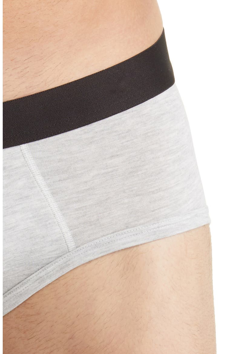 Stretch Briefs, Alternate, color, HEATHER GREY