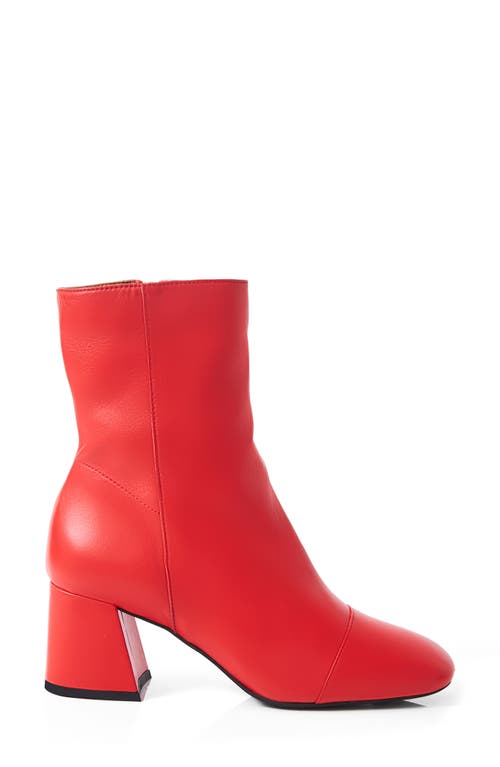 Free People Women's Wisteria Ankle Boots In Red Leather