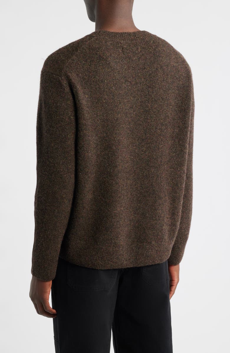Wax London Wilde Wool Blend Crewneck Sweater, Alternate, color, Brown