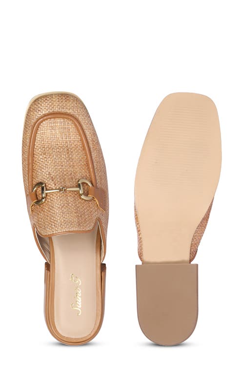 Saint G Women's Gold Izaara - Heeled Mule - Tan In Tan