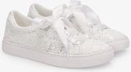 Kailee P Gia Crochet Lace Wedding Platform Sneakers