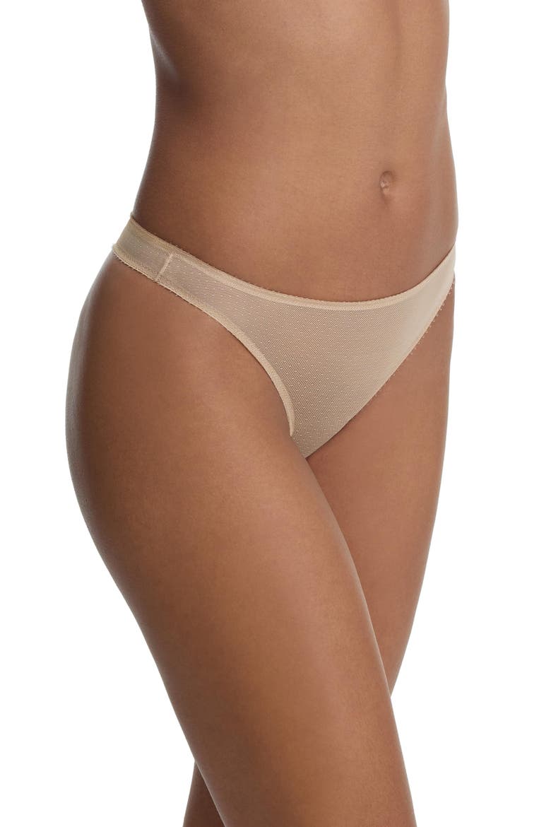 Jolie Sheer Lace Thong, Alternate, color, Nylon
