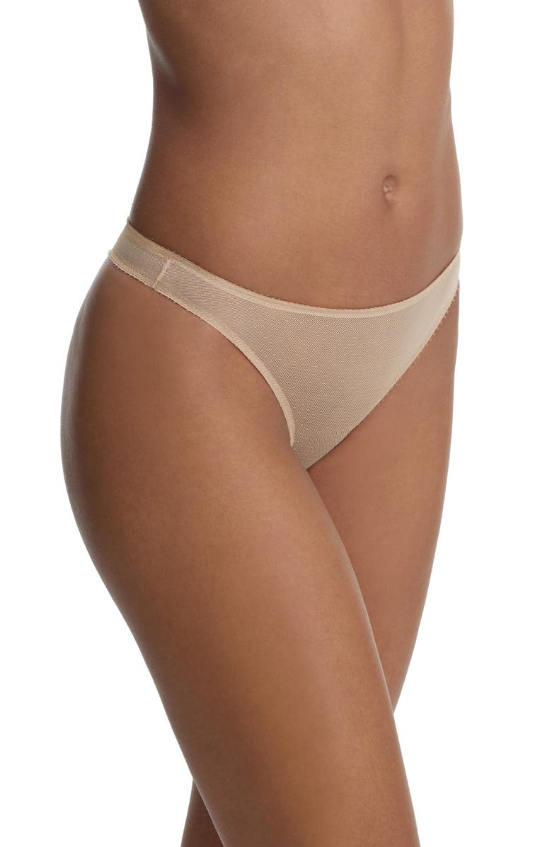 Skarlett Blue Jolie Sheer Lace Thong, Alternate, color, Nylon