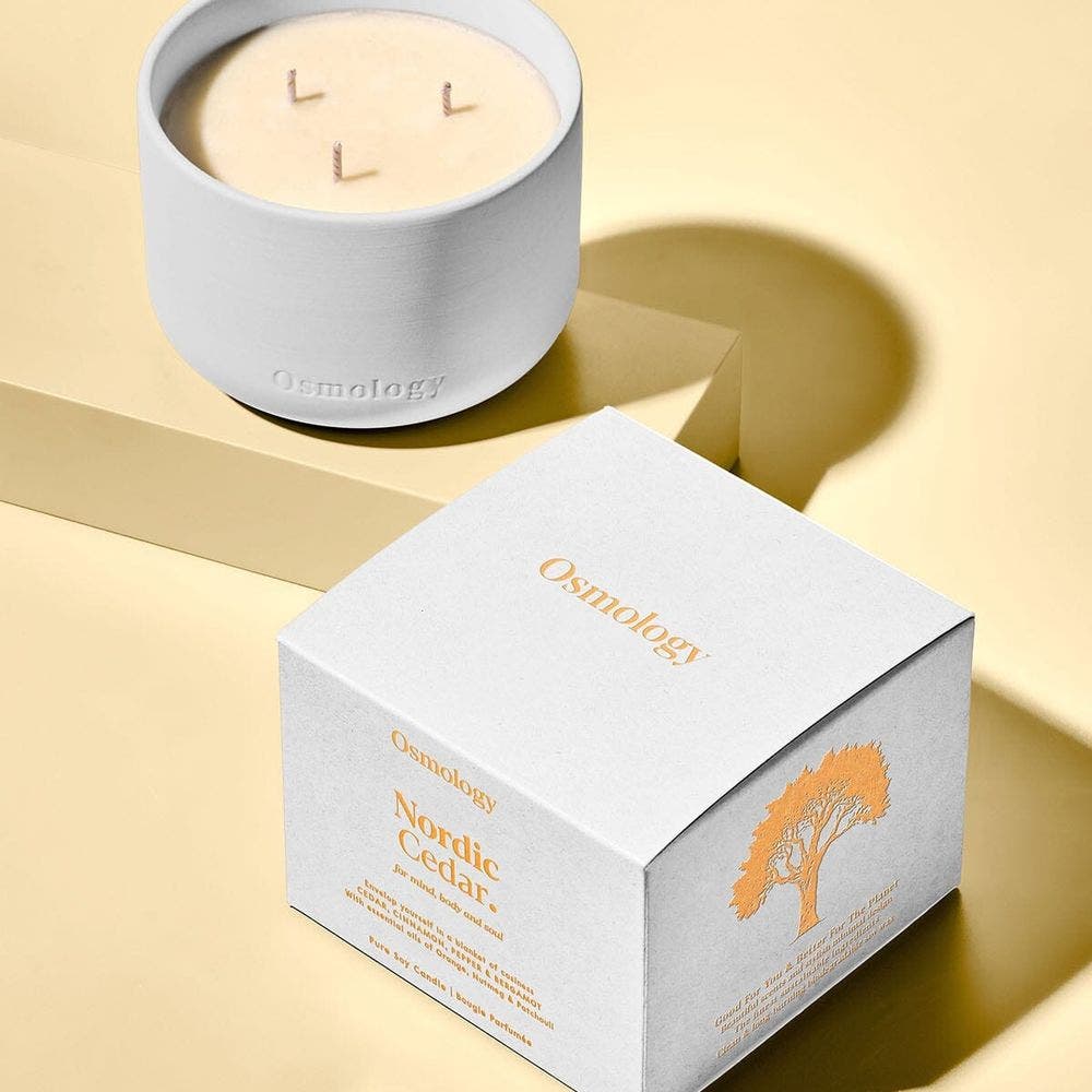 Nordic Cedar Scented Triple Wick Candle - Thumbnail 3