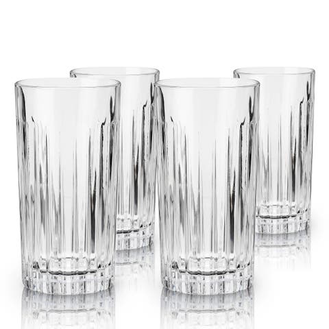 Reserve Milo Crystal Highball Glasses Set of 4