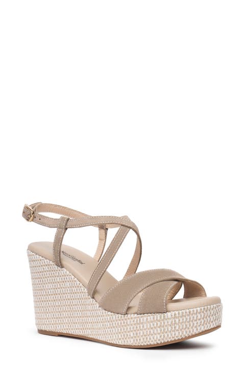 Strappy Platform Wedge Sandal (Women)