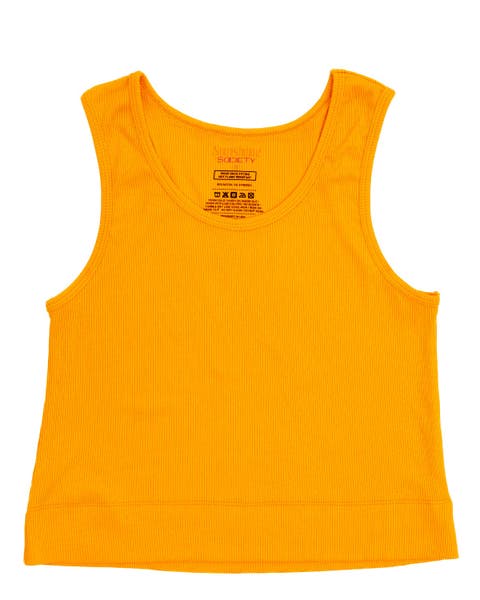 Girls' Classic Ribbed Tank Top