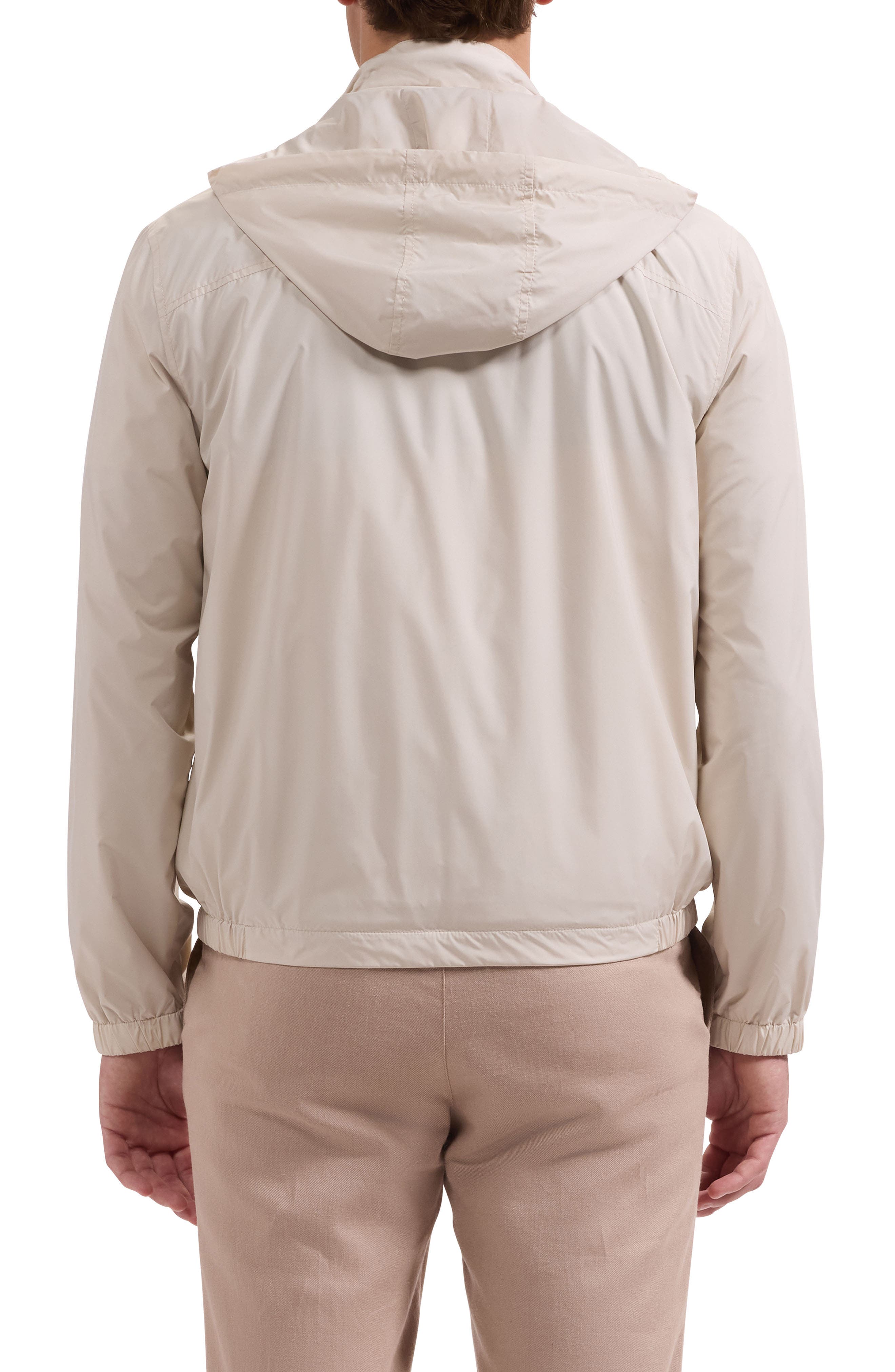 Water Repellent Packable Jacket with Removable Hood - image 2