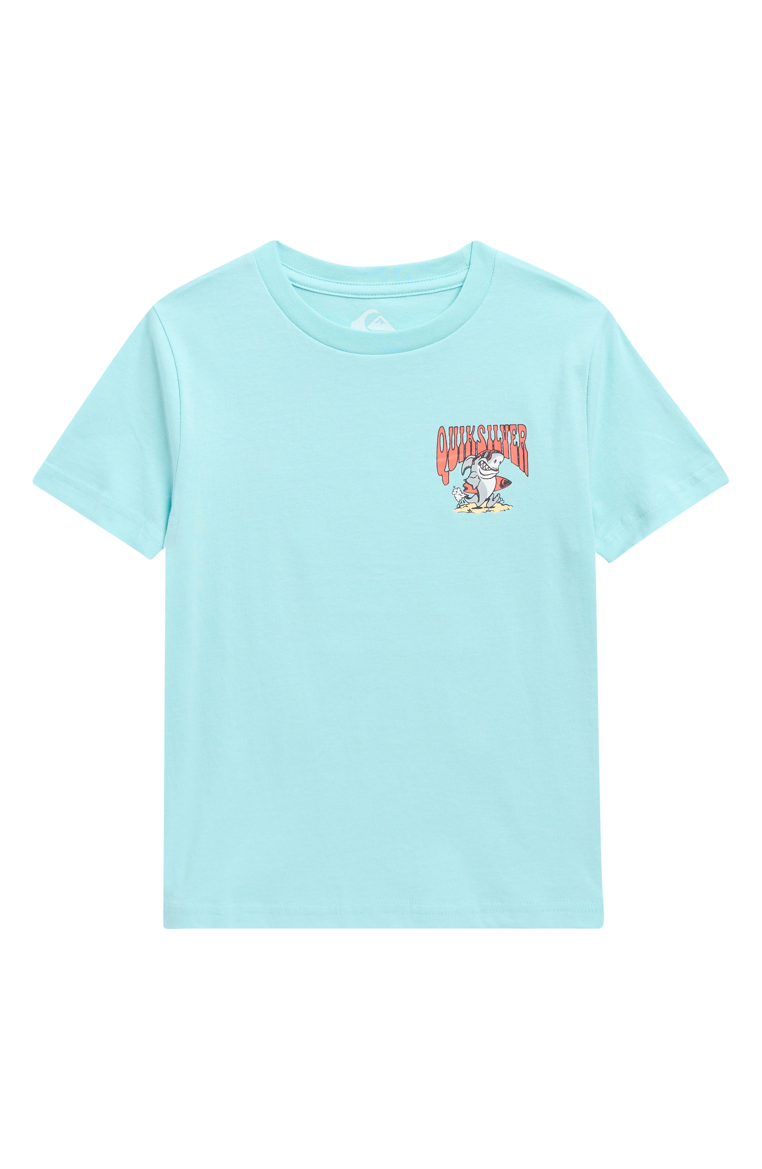 Quiksilver Kids' Shark Run Graphic T-shirt In Green