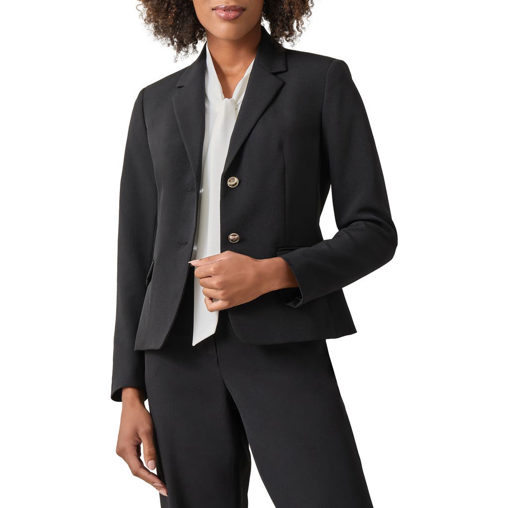 Kasper Plus Size Two-button Blazer In Black