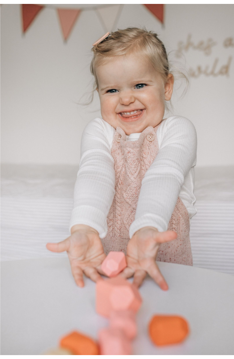 Mindful & Co Kids Patience Pebbles, Alternate, color, Rose